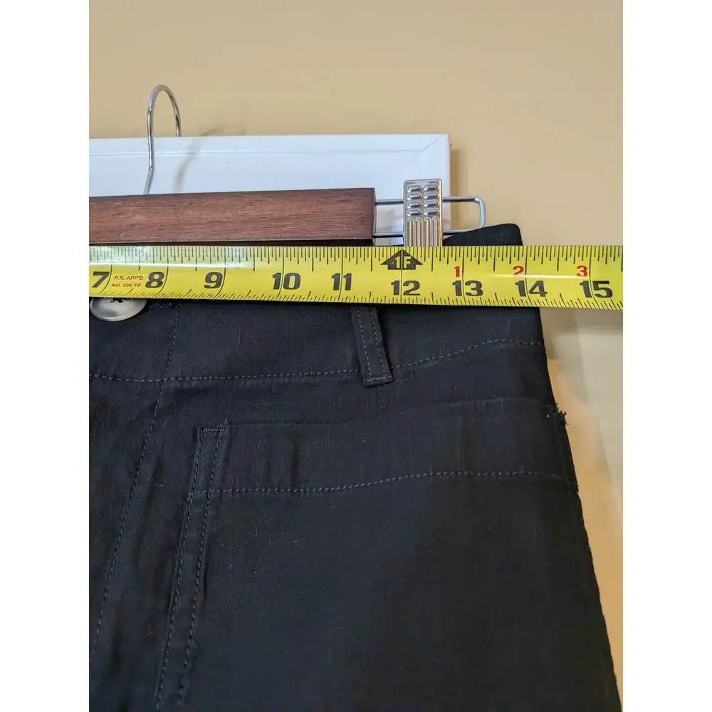 Maeve The Colette High-Rise Cropped Wide-Leg Pants Black Size 28 Minimalist - Picture 9 of 11